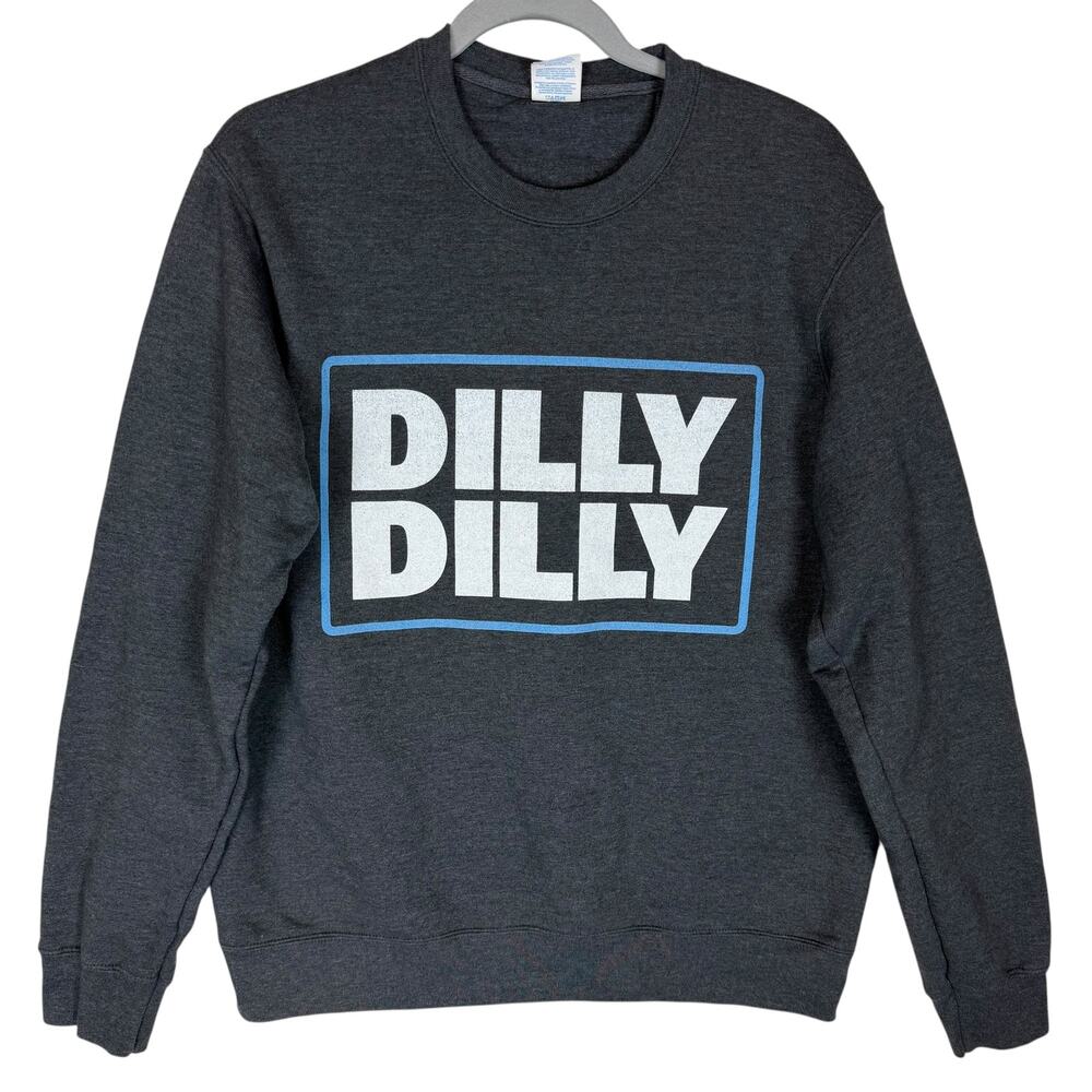 Bud‎ Light Port & Company Ring Spun Dilly Dilly Sweatshirt Men's Medium Gray
